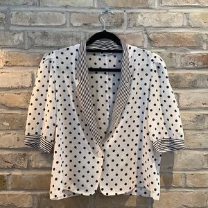 Vintage lapel collar blouse
